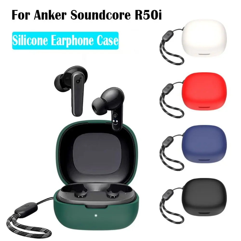 Silicone Headphone Cover For Anker Soundcore R50i Wireless Earbuds Case Dustproof Earphone Protector Charging Box Sleeve