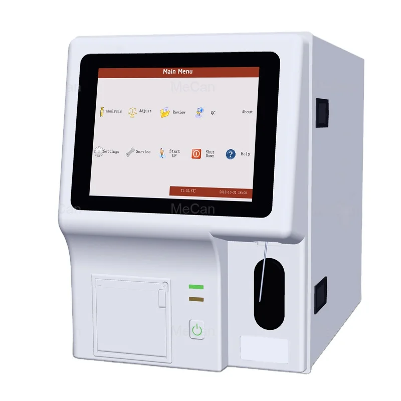 Blood Test Machine, Auto Hematology analyzer,  3 Part Automatic CBC Hematology Analyser Machine