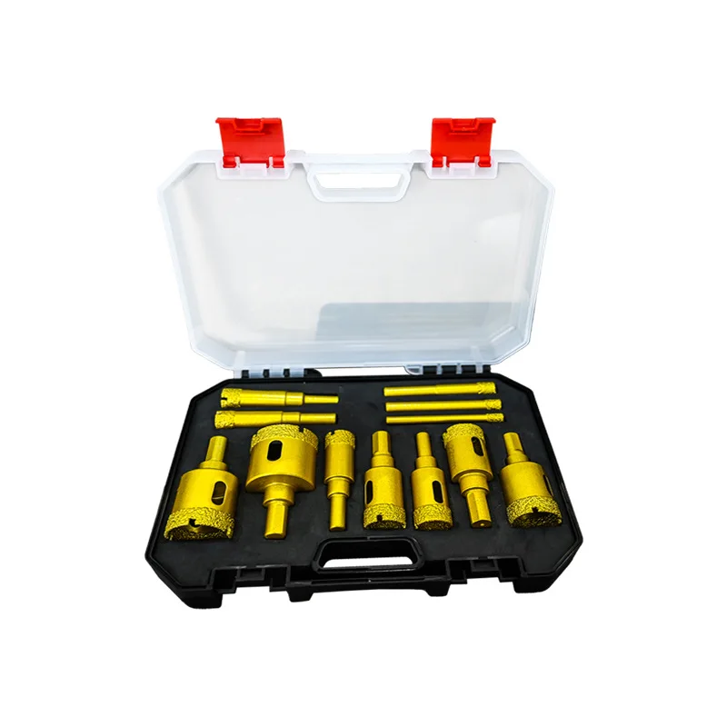 

12pcs Tile Drill Bit Set Hole Saw for Ceramic Granite Marble Vitrified Tile Stone Drilling
