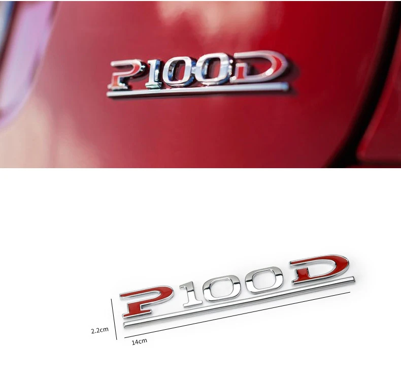 

Car Styling Trunk Badge Sticker Red Black P75D P85D P90D P100D Underline ABS Letters Emblem for Tesla Model 3 Model X Model S