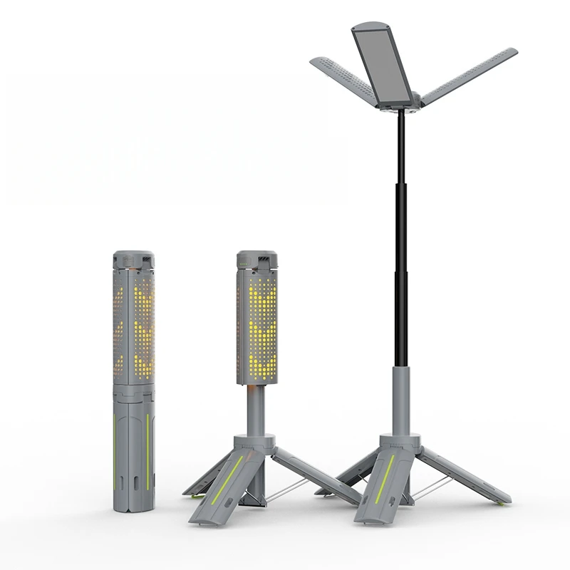 

Rechargeable Retractable Light Emitting Diode Lantern Height Adjustable Outdoor Camping Light with Stand