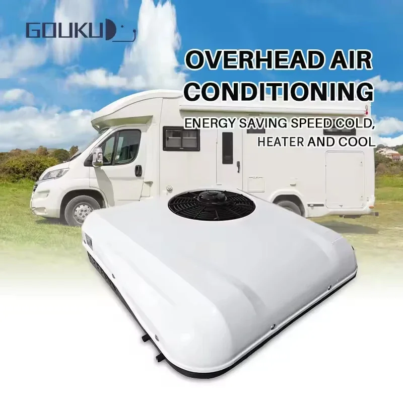 Overhead All in one mini car air condition 12v truck sleeper cockpit parking caravan  rv rooftop van air conditioner