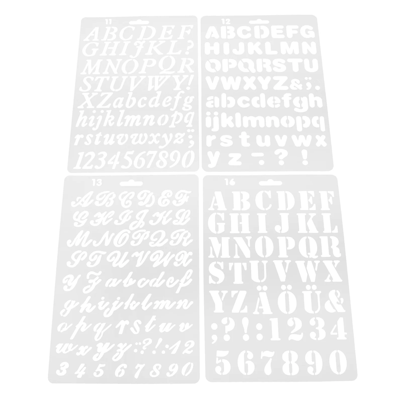 

8 Pcs Painting Template Stencil Letters Graffiti Alphabet Mold Stencils Patterns for Craft The Pet Large Number Decorative Wall