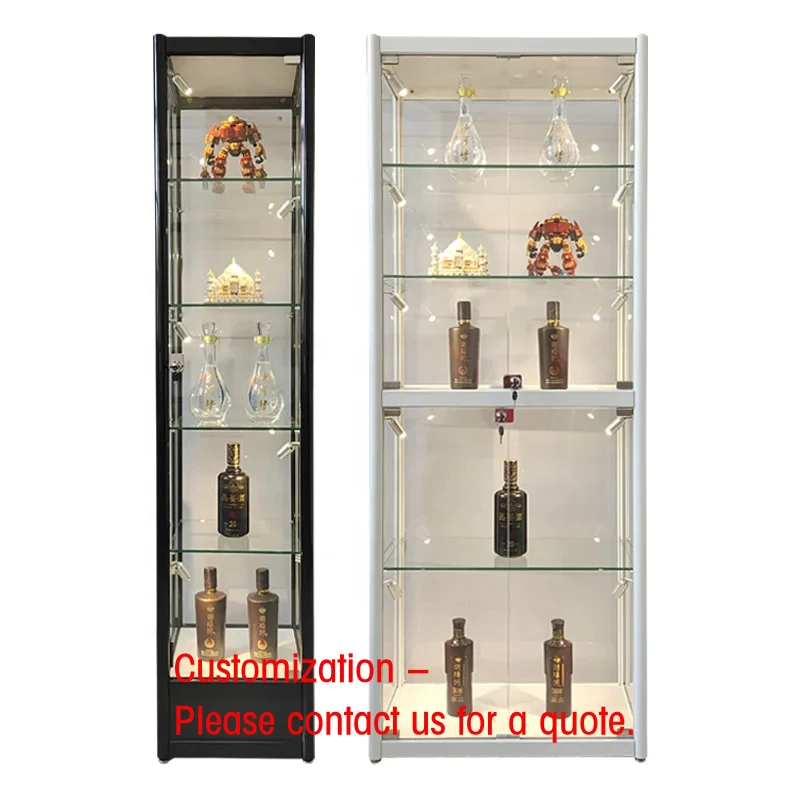

custom.Transparent Home Award Display Tempered Glass Toys Display Cabinet Transparent Showcase