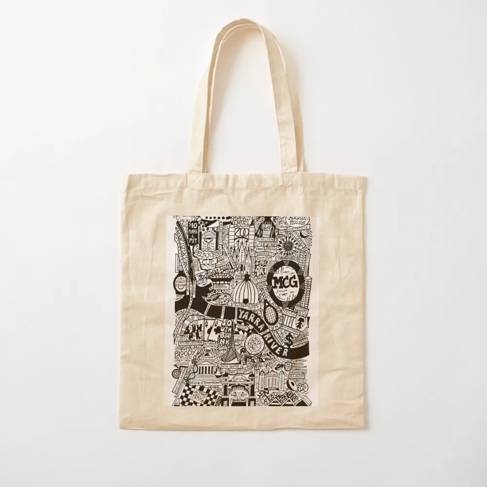 MELBOURNE ART SOUVENIRS Tote Bag tote bag women Shopper bag Canvas Tote