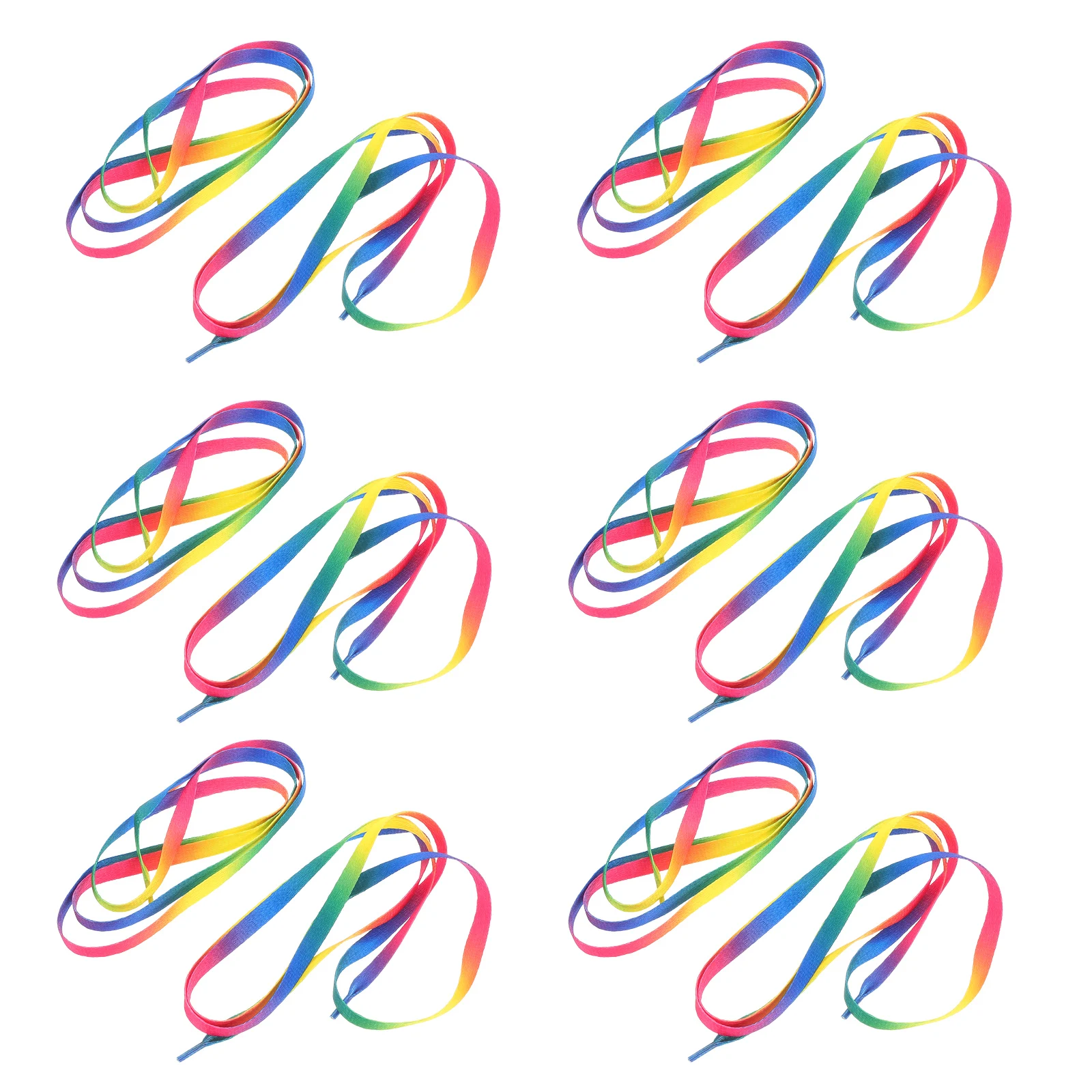 

10 пар плоских шнурков радужного цвета, прочные длинные кроссовки, шнурки для обуви, радужные шнурки для обуви