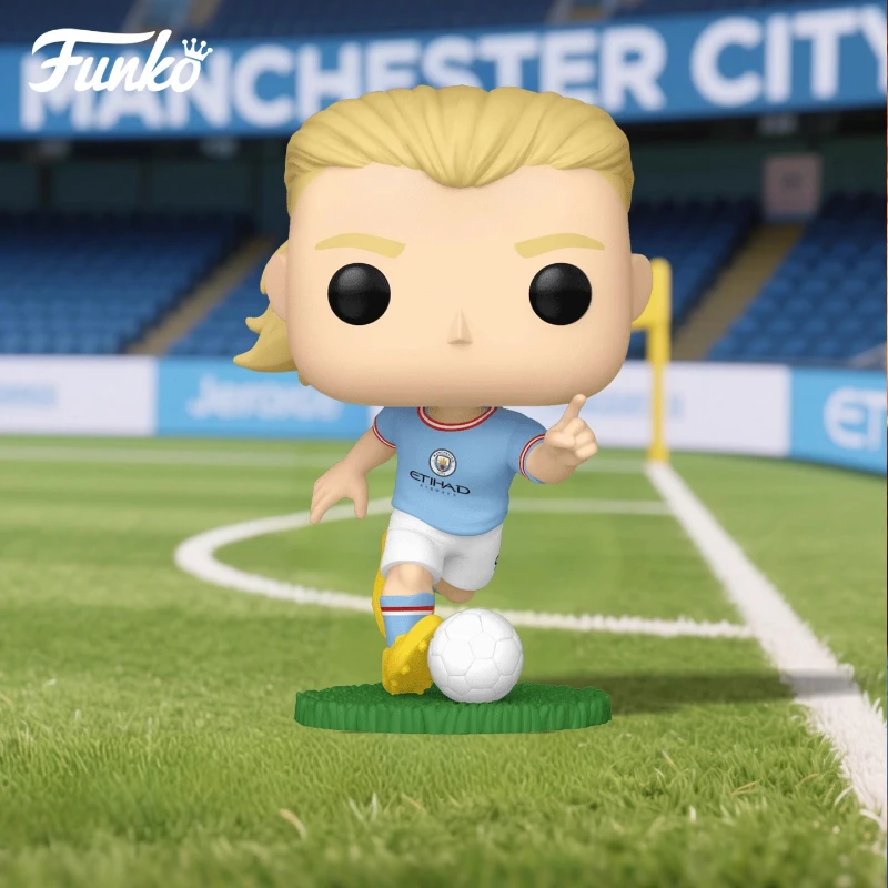 

Подлинное издание FUNKO POP 《Manchester City-Erling Haaland》Аниме Экшн Настольное украшение Орнамент Модель Игрушки Коллекционная модель