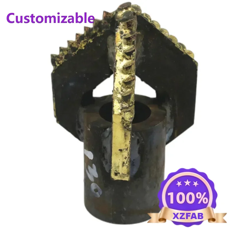 Factory Direct 2026 1pc  Small Trefoil Drill Bit Three Wing Triangular Alloy Water Well Mudstone Bit For 50/42 Drill Pipes