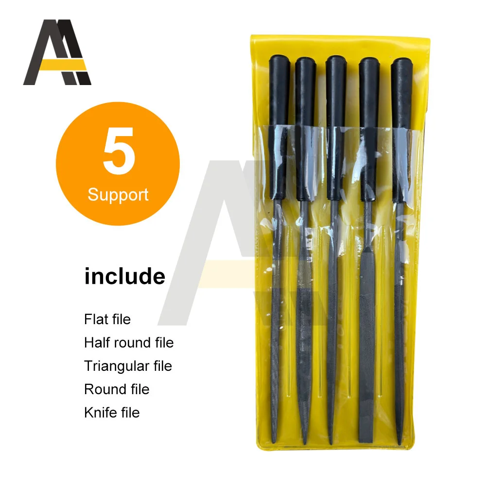 

5Pcs/lot Steel Needle File Set Files For Metal Glass Stone Jewelry Wood Carving Craft Tool Needle File Set Repair Tool For Metal