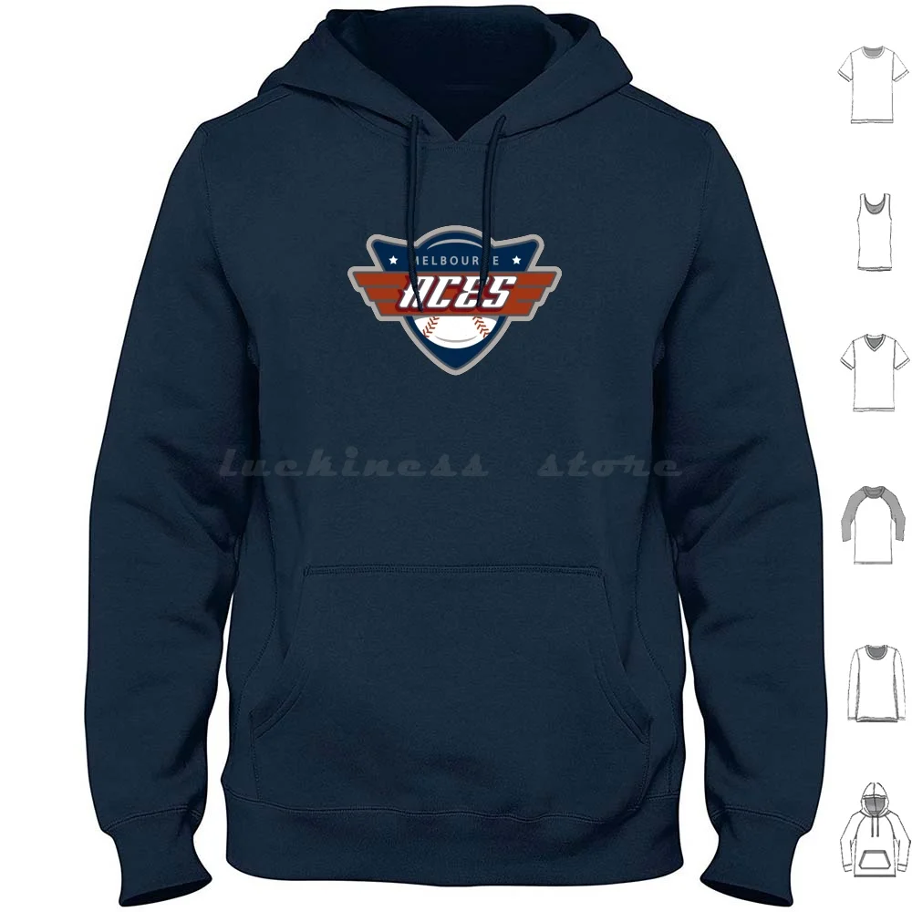 Melbourne Aces Hoodies Long Sleeve Baseball Adelaide Giants Footy Afl Melbourne Richmond Collingwood Essendon Fremantle