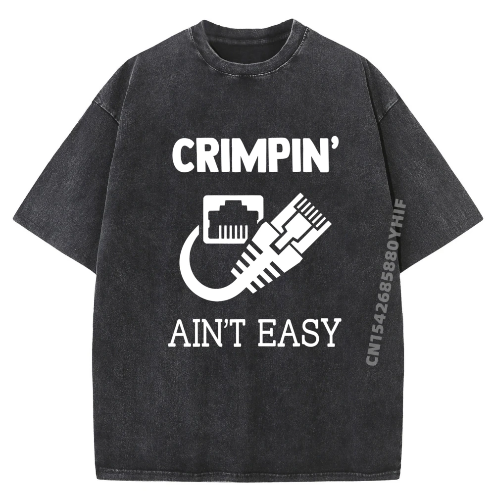 

Network Systems Engineer Fun It Technician Mens T Mens Korean Fashion SOFT Men Washed Short Sleeve Tee Casual Style