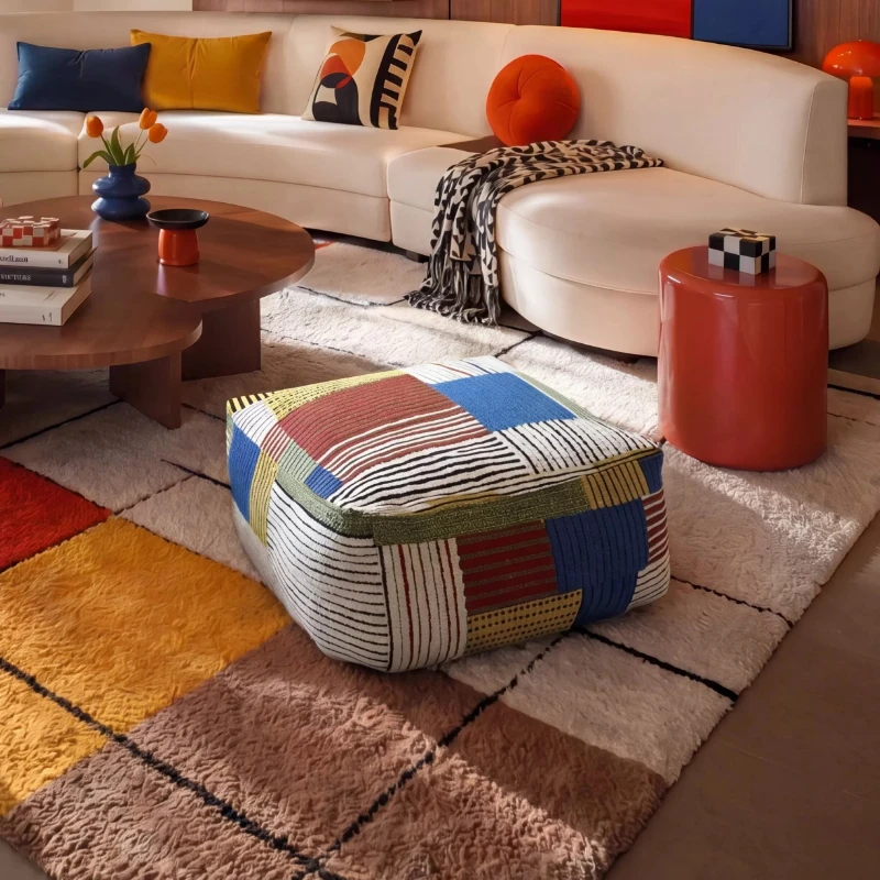 Futon seat cushion tatami sofa seat pier reading on the ground floor mat removable and washable living room household carpet