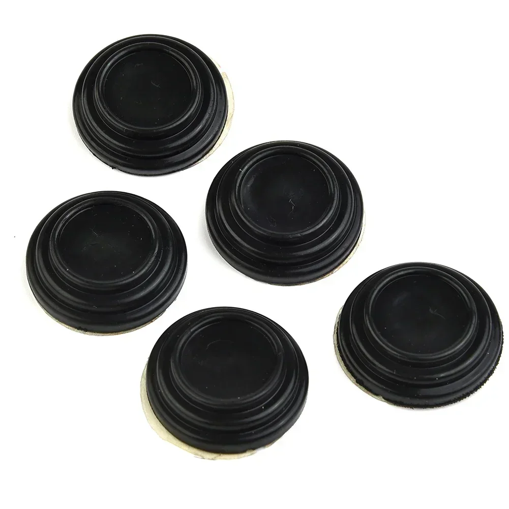 Absorber Sticker Car Shock Stickers Suitable For Car Buffer Pad Shock Absorber 5Pcs Black Buffer Gasket Mute Gasket