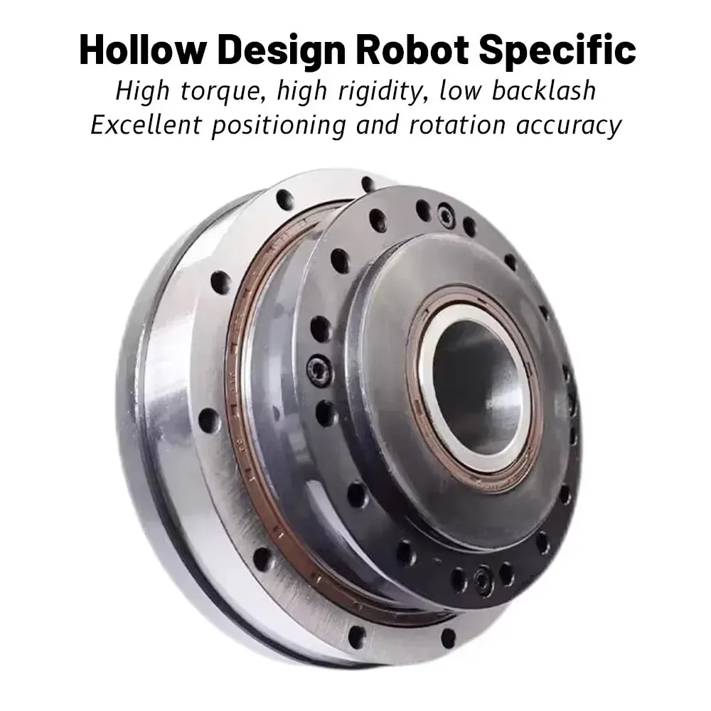 High Precision Hollow Harmonic Drive Harmonic Reducer For Stepper Servo Motor Gearbox For Mechanical Arm Joints Robot 30 Arcsec