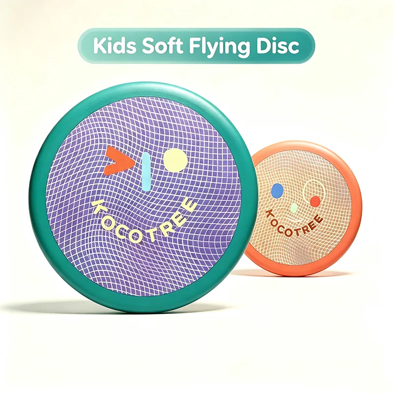 Outdoor Sports Swivel Flying Disc for Kids Soft Silicone Throwing Disc Toys for Beach Camping Games