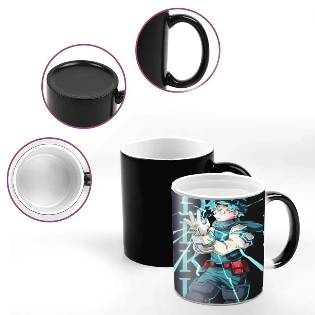 Anime-My-Hero-Academia Tea Coffee Mugs  Thermal Color-changing Cups Milk Cup Wedding Gifts