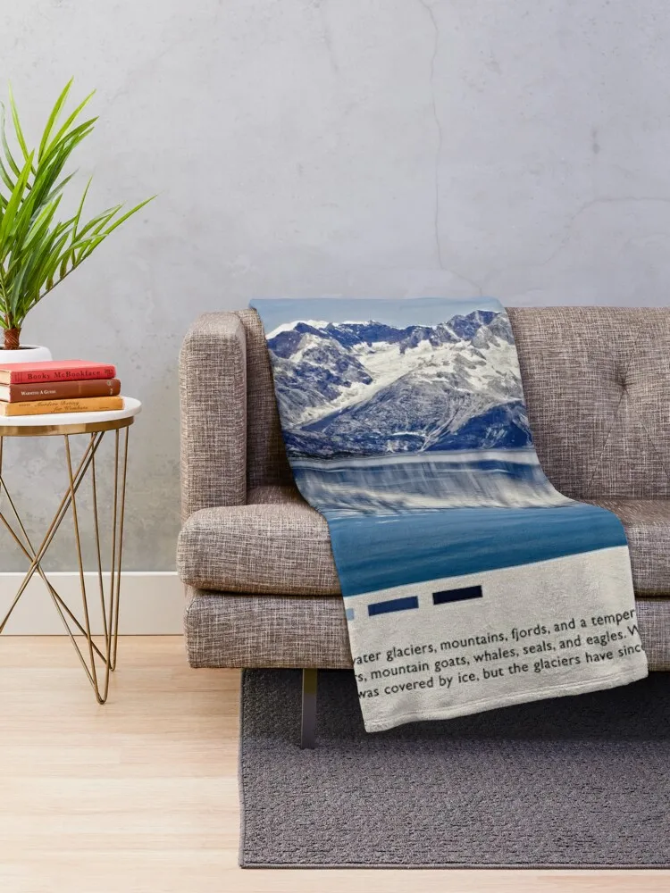 Glacier Bay National Park Throw Blanket Summer Shaggy Giant Sofa Blankets