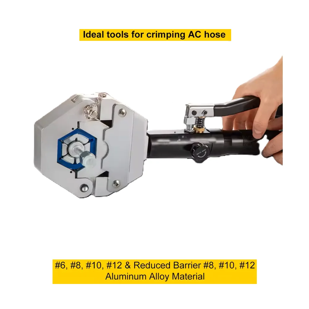 

Manual Hydraulic air conditioner Hose Crimping Tool Auto A/C Hose Hydra-Crimper Repair Air Condition Hose 71500
