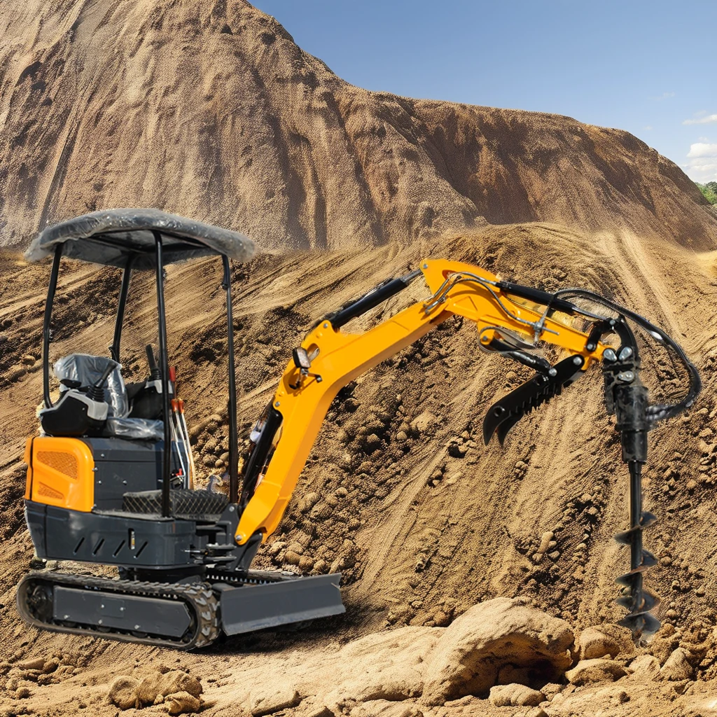 

Customized new excavator construction machinery excavator mini for home use garden construction