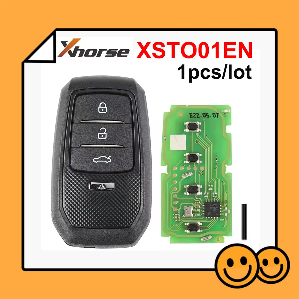 

1pcs/lot English Version Xhorse XSTO01EN TOY.T for Toyota XM38 Smart Key with Key Shell Support 4D 8A 4A