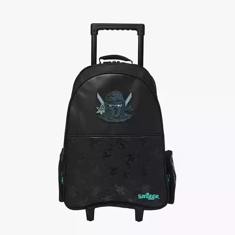 

In Stock Genuine Australian Smilgle Backpack For School Studentssuper Handsome Black Warrior Backpack Boys Surprise Gift