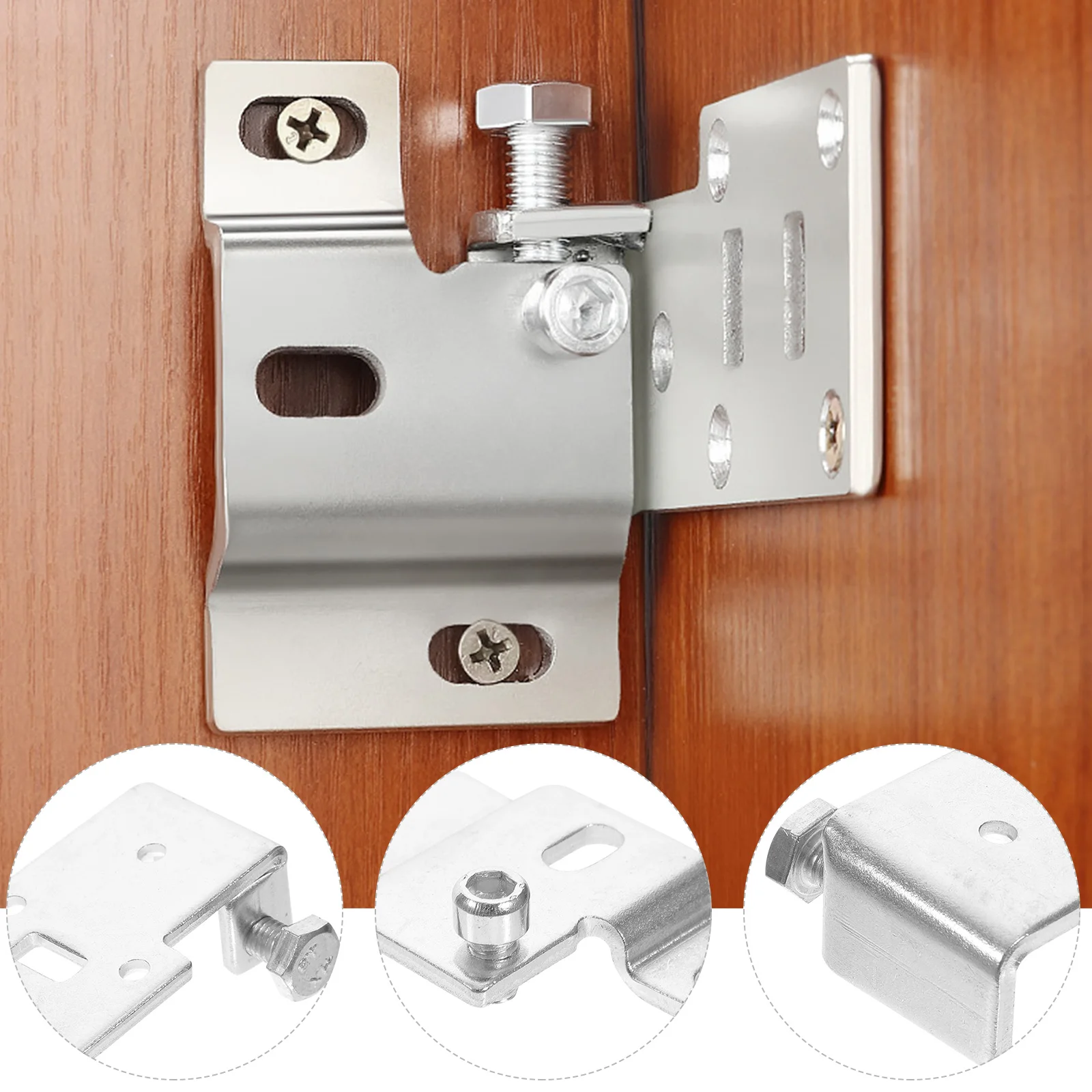

1 Set Wall Mount Cabinet Bracket Thickened Metal Hinges Hidden Suspension Hardware For Bathroom Cupboard Hanging Durable Rust