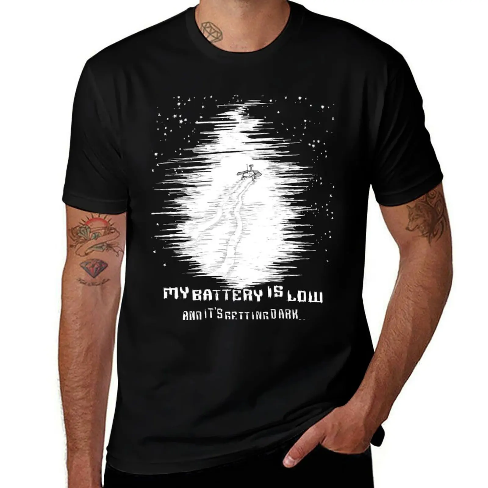 

Opportunity - My battery is low and it's getting dark T-Shirt Classic Basic Casual T-Shirt