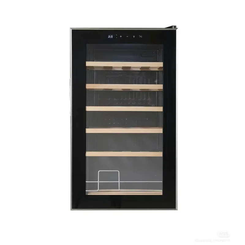 48L Wine Cooler Compressor Refrigerator 24 Bottles Stainless Steel Freestanding Wine Fridge for Home Hotel Outdoor Use