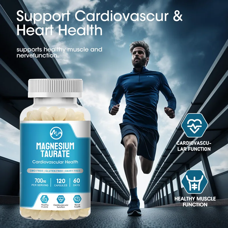 Minch Magnesium Taurate Supplement 700mg High Absorption Nerve and Heart Health Support Muscle Function Relieve mood