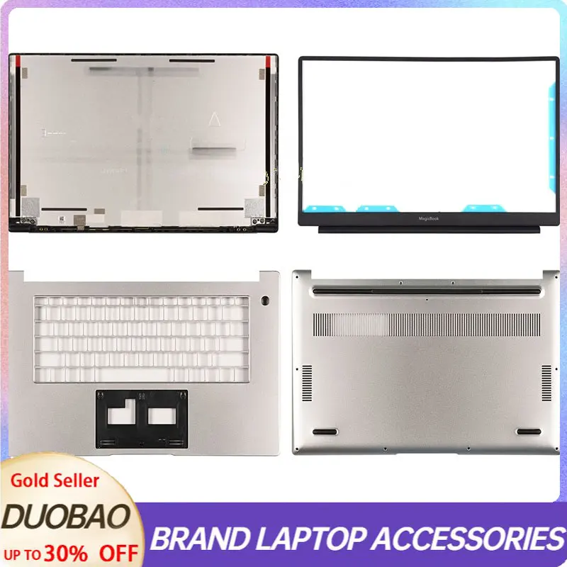 

New For Huawei magicbook15 BBR-WAH9 BDR-WFH9 LCD Back Cover /Front bezel /Upper cover /Bottom cover,Silver Laptop Replace Cover