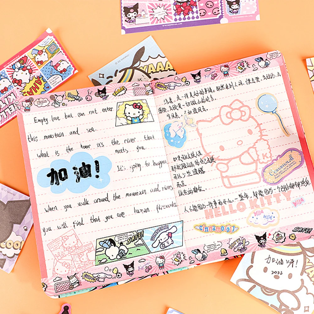 Sanrio Notebook Japanese Kawaii Stationery Hello Kitty Manga Style Notepad Daily Weekly Agenda Planner School Supply