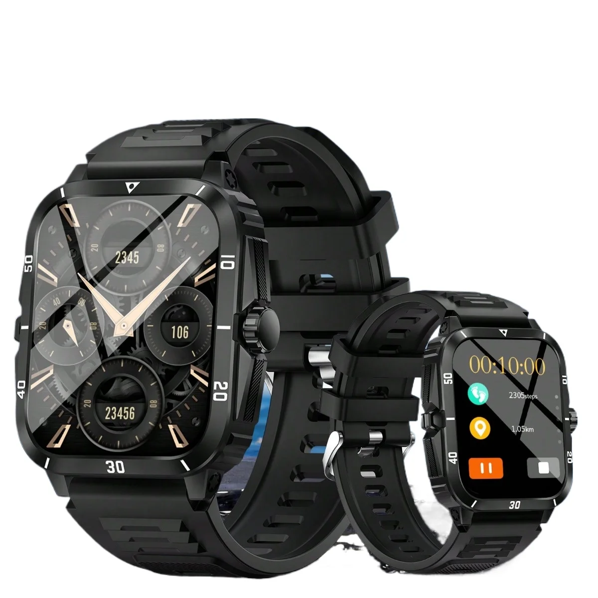 

1.96-Inch HD Big Screen Smart Sports Watch, Waterproof Outdoor Smartwatch for Men Women with Heart Rate/Sleep Monitor