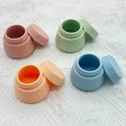 4Pcs 30g Mini Soft Cream Dispenser Bottle Portable Travel Cosmetic Jar Lotion Cream Bottle Silicone Empty Bottle Set