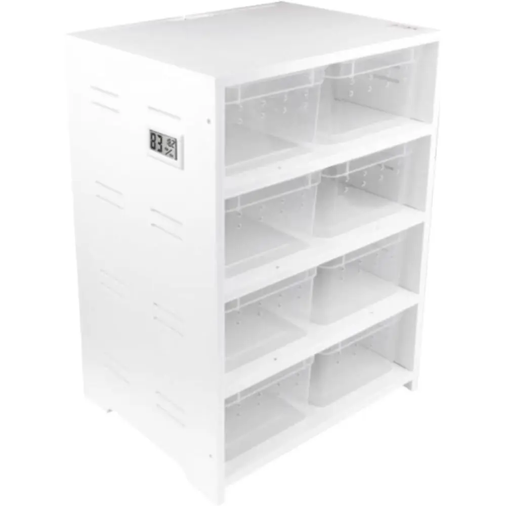 

Insect Breeding Box Reptile Breeding Cabinet with Feeding Box Insect Feeding Cabinet Reptile Container (White)