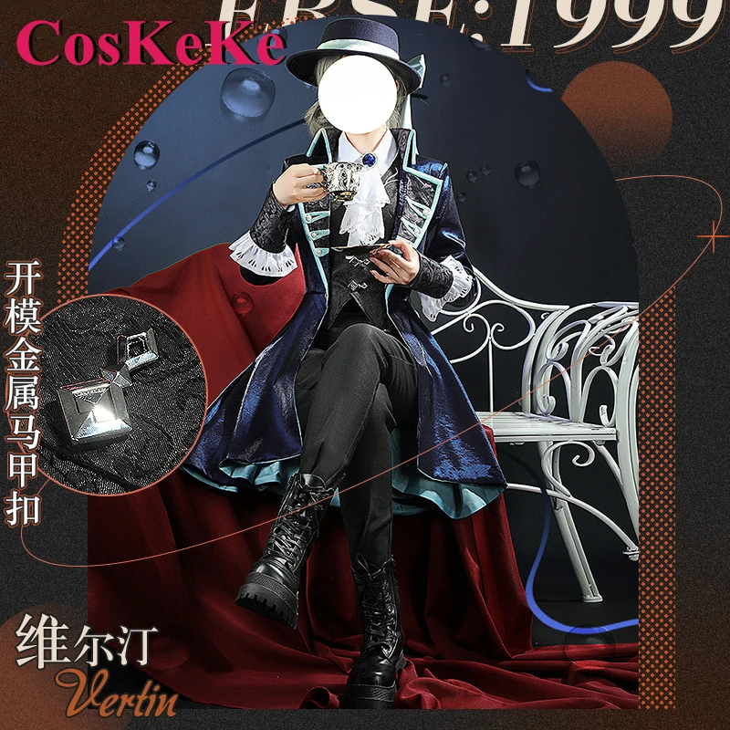 

CosKeKe Vertin Cosplay Anime Game Reverse:1999 Costume Lovely Uniform Full Set Women Halloween Carnival Role Play Clothing S-3XL