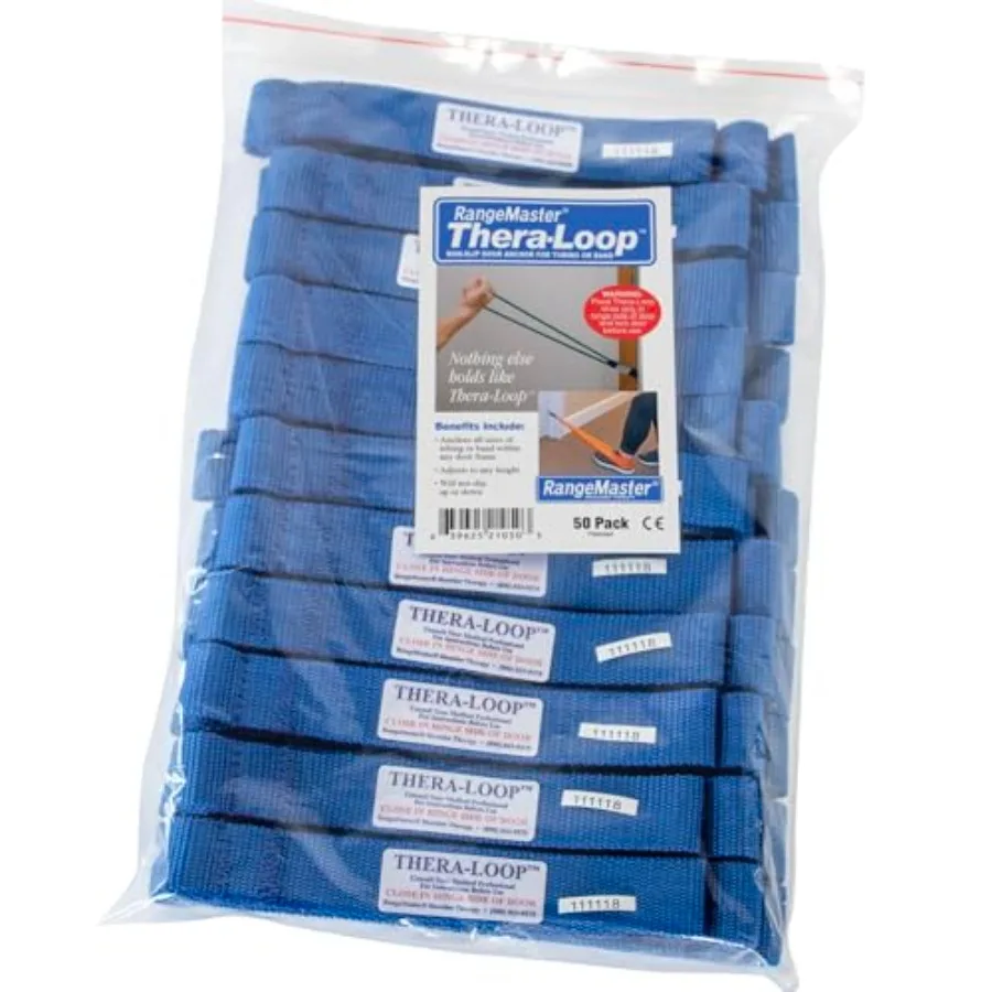 Thera-Loop Banding & Tubing Türanker │ Rutschfest │ Ergänzende Übungsbänder oder -schläuche │ Ideal für Sportliche Aktivitäten und Krafttraining | Multifunktionale Türanker | 50er-Pack