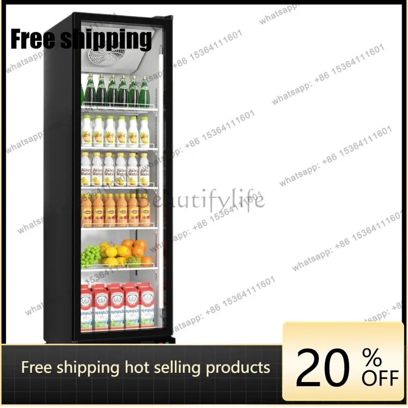 YJ Full Screen Glass Air Cooling Beverage Display Refrigerator 110V/220V For Export