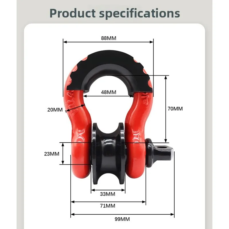Heavy Duty Slotted Large-Sized Shackles G209 Durable 3/4-Inch Chain Hardware for Secure Binding And Fastening