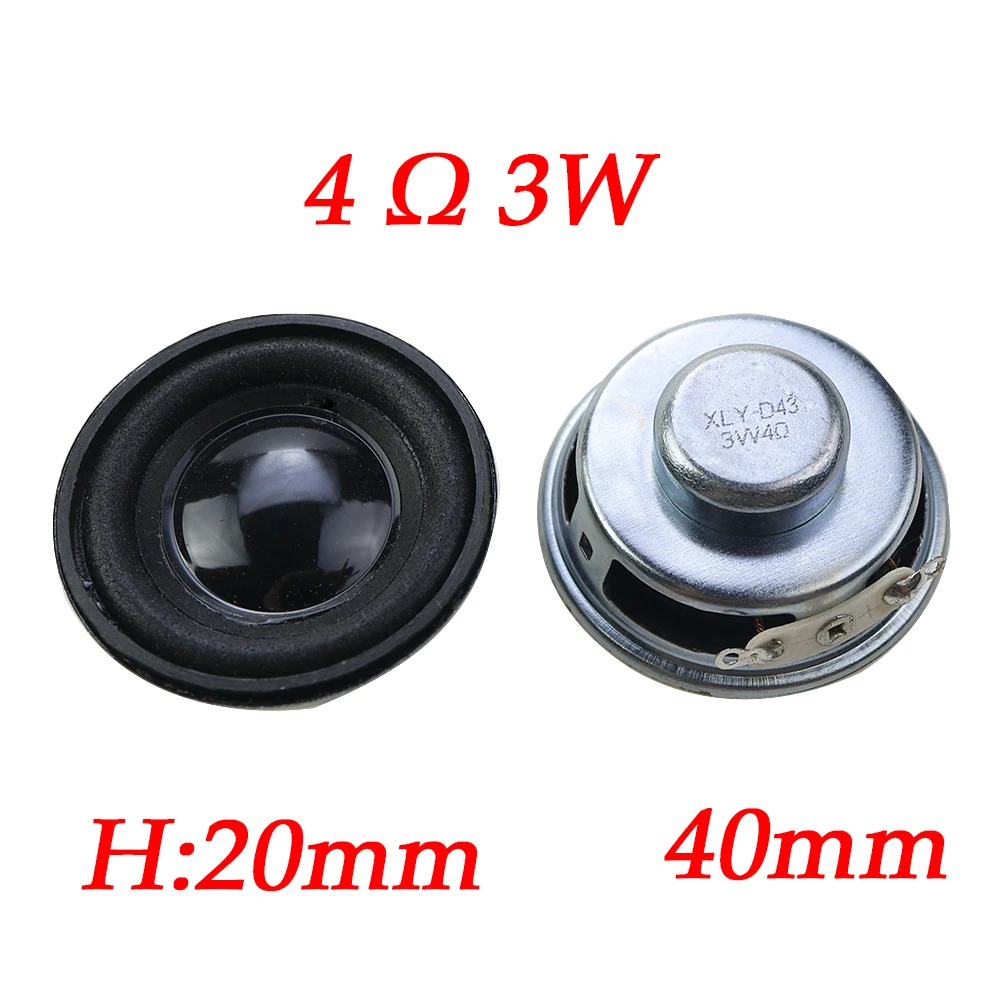 Altavoz de bocina de 1 piezas, 4 Ohm, 2W, 3W, 5W, diámetro 36mm, 40mm, 45mm, 50mm, 52mm, 56mm, 3,6 cm, 4cm, 4,5 cm, 5cm, 5,2 cm, 5,6 cm, 4R 2W 3W 5W