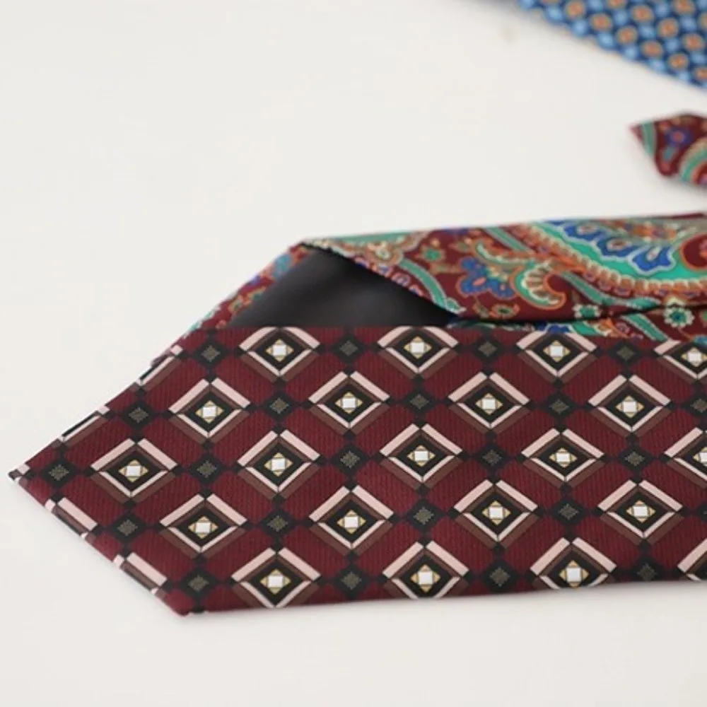 Modische Elegante Paisley-Krawatte 9cm Breit Polyester Bedruckte Krawatten Formelle Hemd-Accessoires Luxus-Krawatten für Studenten – Detail 4