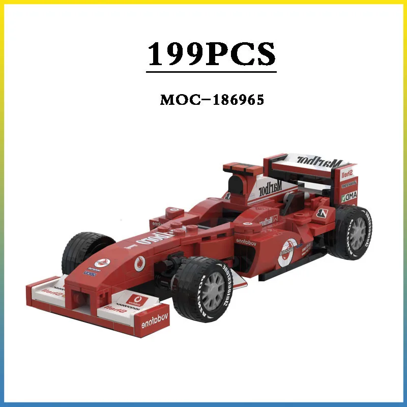 

MOC-186965 Строительные блоки MOC-F1 Racing F2004 Маленькая игрушка-автомобиль, сборная модель 199 шт. Детский подарок на день рождения Рождественская игрушка в подарок