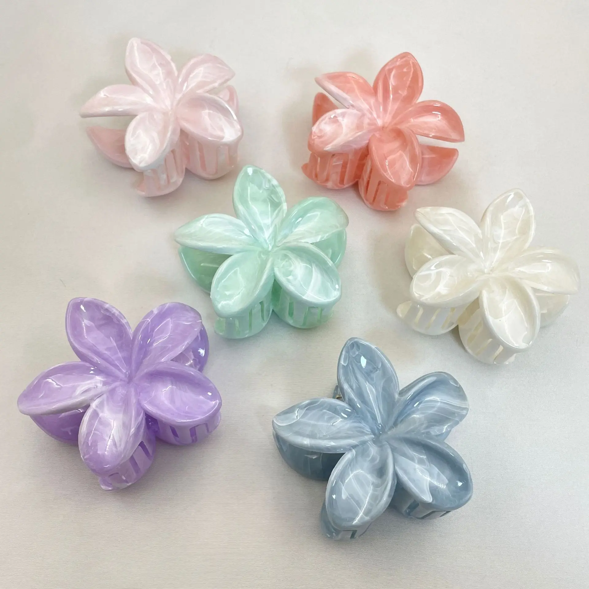 Arble Frangipani Haarnadel Touch Blumen Halteklammer Sweet Shark Haarnadel für Mädchen Haarschmuck