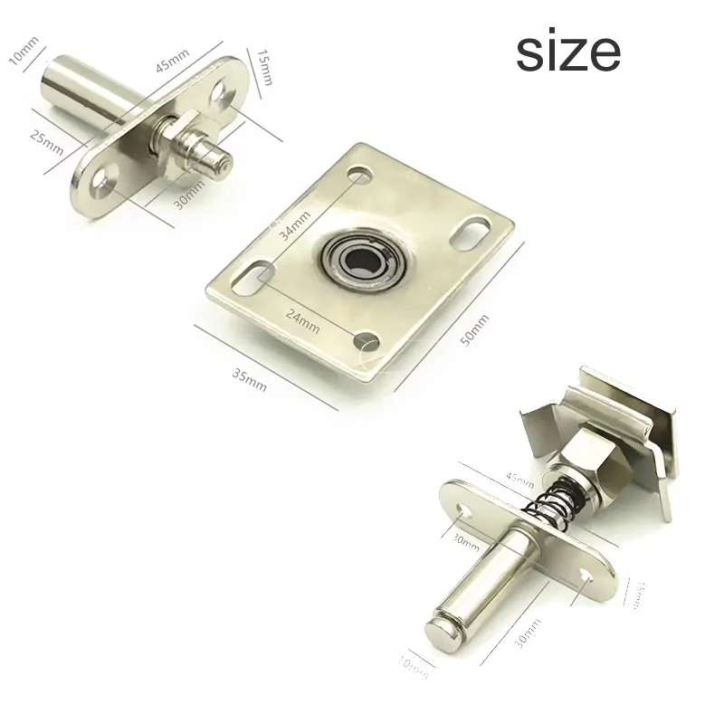 Folding sliding door hinge  Heaven and Earth Axis Sliding door cardan shaft Revolving door Screen hinge holder door hardware