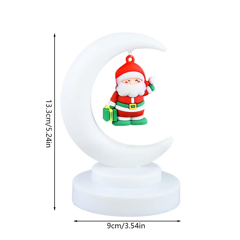 Christmas LED Night Light Santa Claus Xmas Tree Astronaut Table Lamp Xmas Home Bedroom Kids Room Bedside Moon Night Light Decor