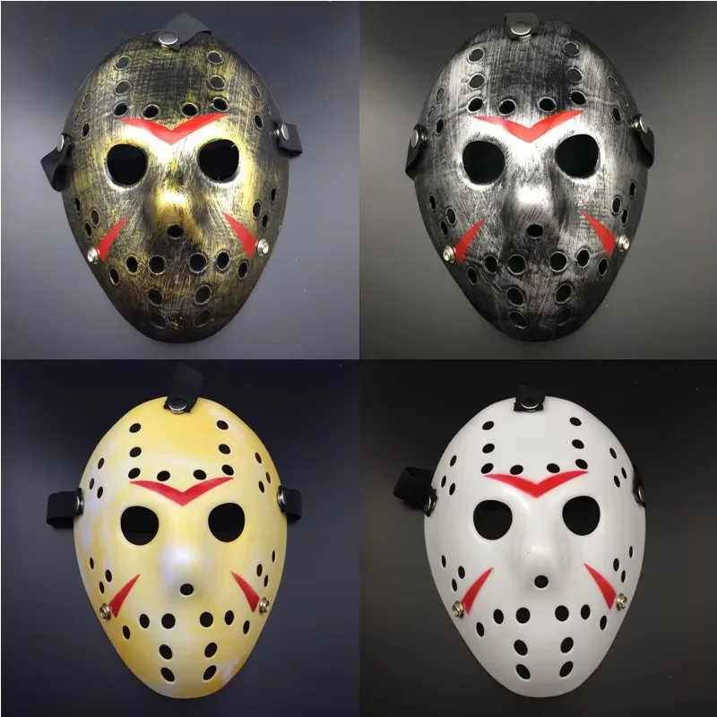 Film-Hockey-Maske Jason Voorhees Freitag der 13. Horror Gruselige Halloween-Party Cosplay-Masken für Erwachsene Männer Halloween-Geschenk