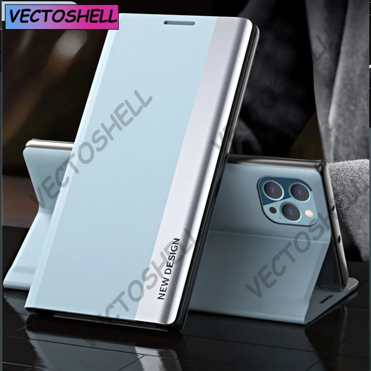 

Luxury Flip Phone Case For iPhone 16 16e 15pro 14 Plus 13 12 Mini 11 Pro Max Shockproof Leather Hard Book Cover Funda