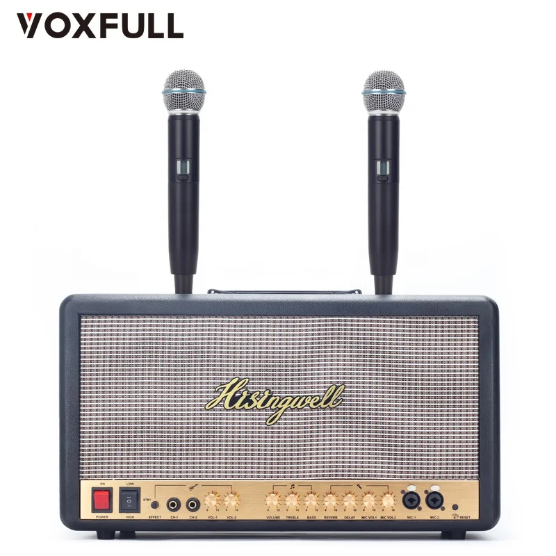 Voxfull MS06 기타 스피커 C INET 기타 콤보 앰프 (무선 마이크 및 스탠드 포함)
