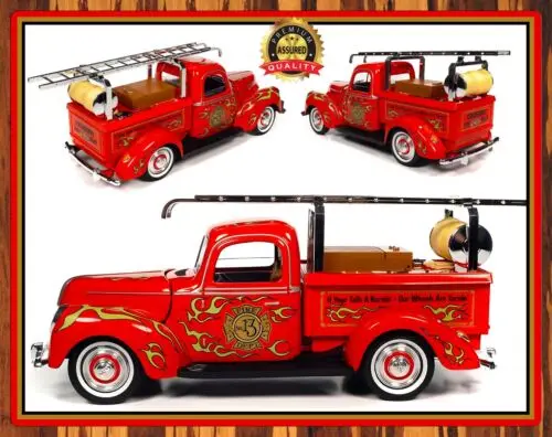 Ratfink - Fire Truck - Rare - Metal Sign 11 x 14