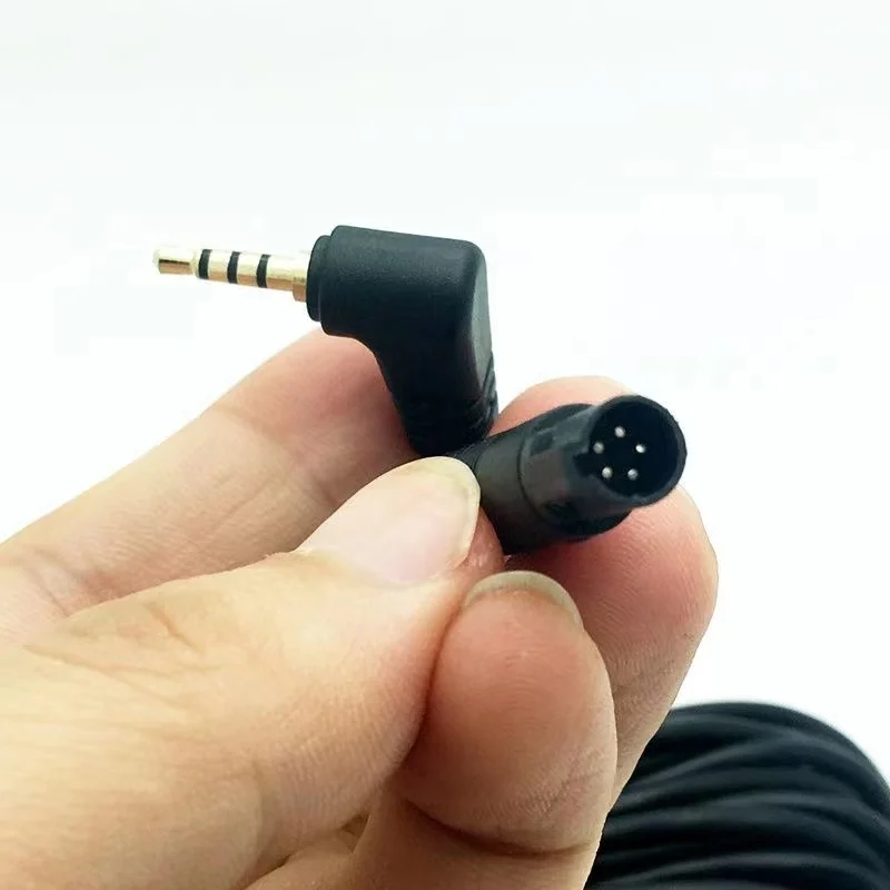 2.5mm 6M/10M Aux Extension Cable USB 5Pin Recorder Car Rear View Backup Camera Auto Car Camera Filter Reverse Extension Cable