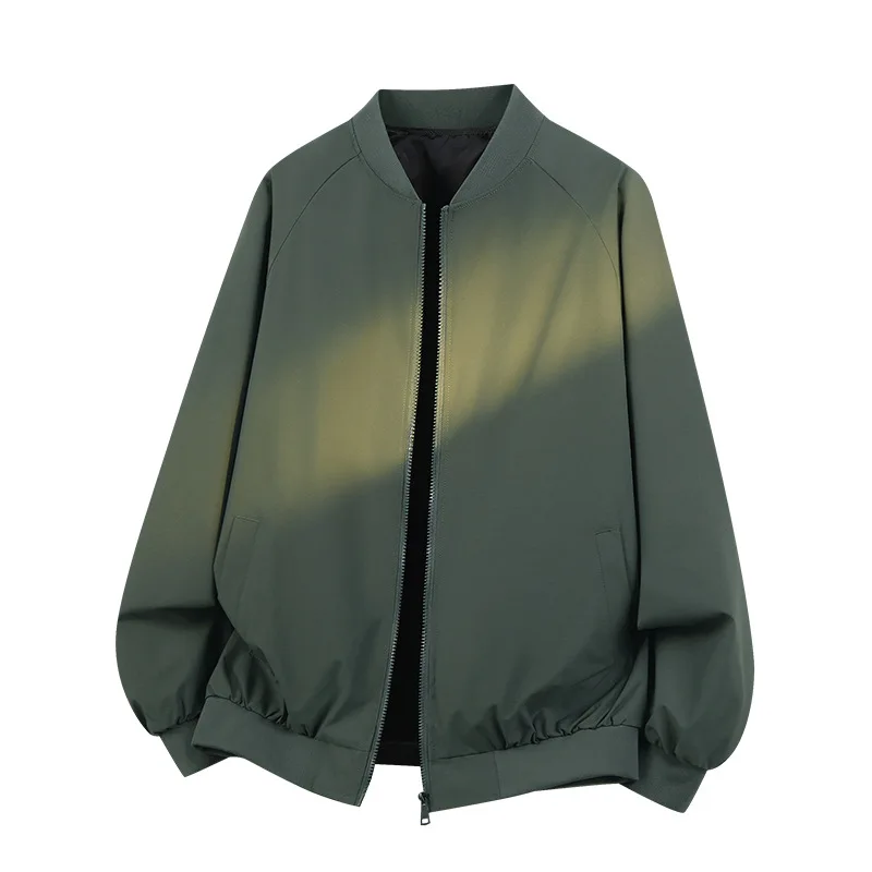 Baseball Jacket For Men, Spring And Autumn Style, Stand Collar, Loose Fit, Public Version, Corporate Clothing, Workwear, Factory